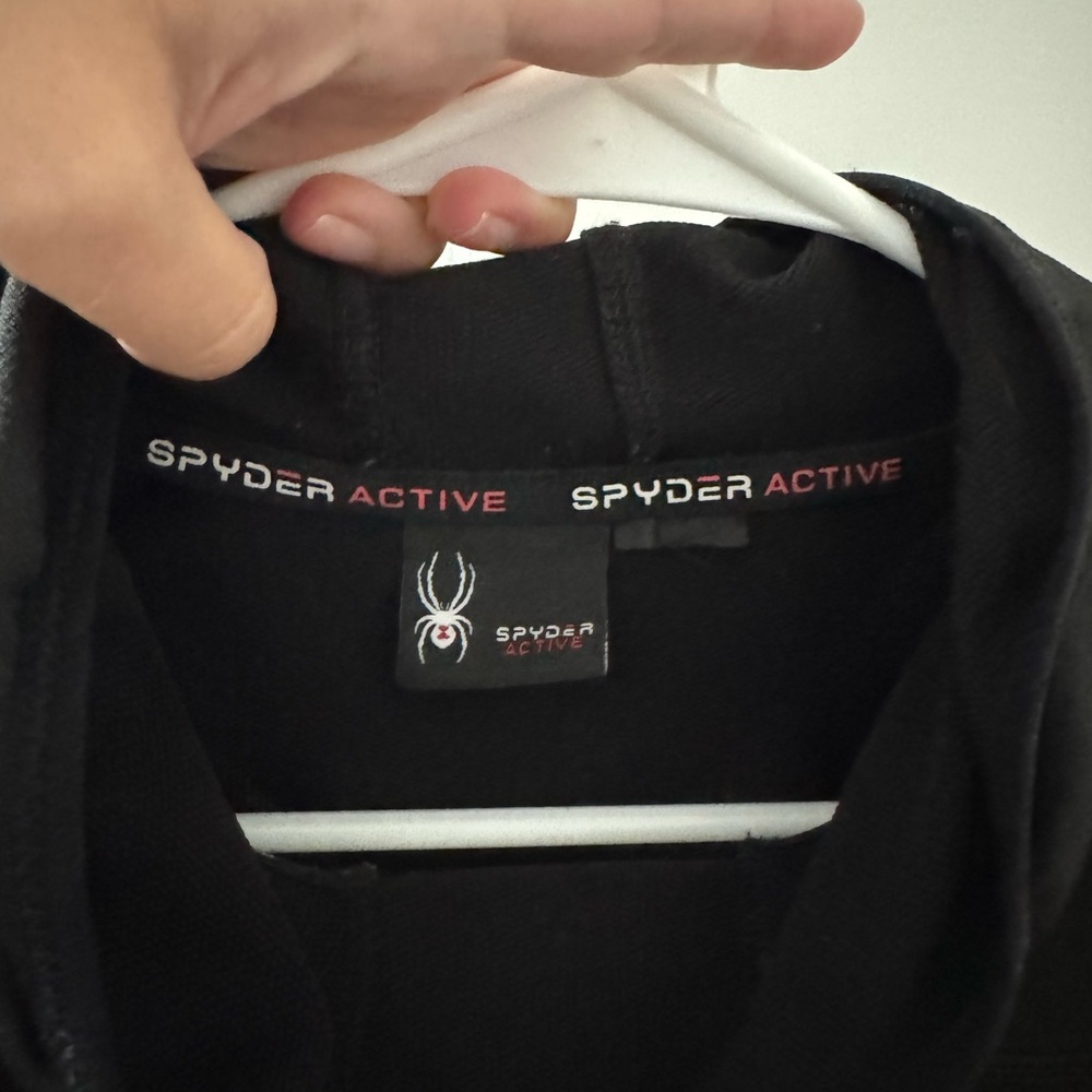 Spyder Black Activewear Hoodie